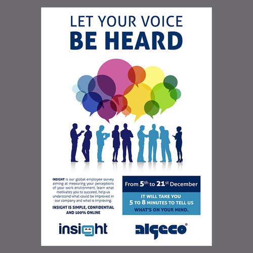 Create a poster for Insight our internal employee survey Poster contest