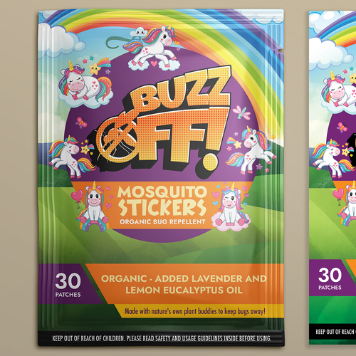 Mosquito repellent patches for Kids Design by Your Graphics Guru