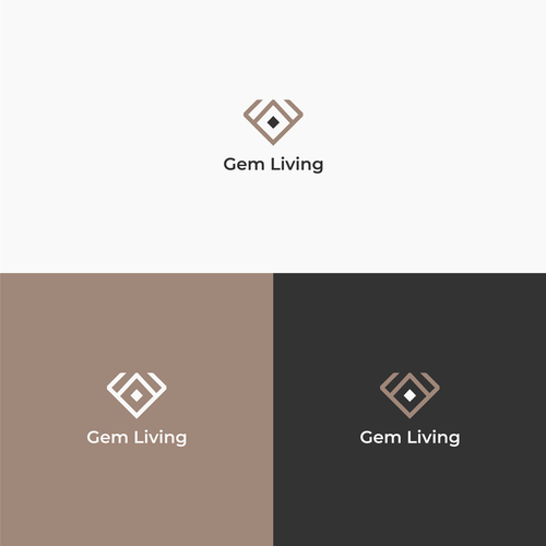 Geometrical, minimalist, modern brand design for Gem Living Design by SM ⭐⭐⭐⭐⭐