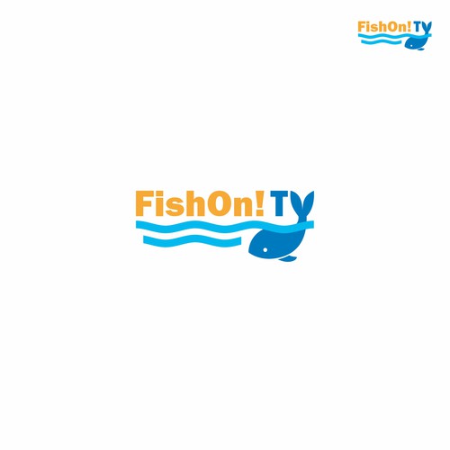 fun and exciting fishing TV channel logo that represents cool fishing contests Design by Elnur Isakov