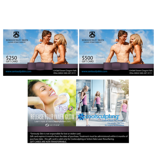 Holiday gift card design for a Cosmetic Medicine practice Design by Noraunik