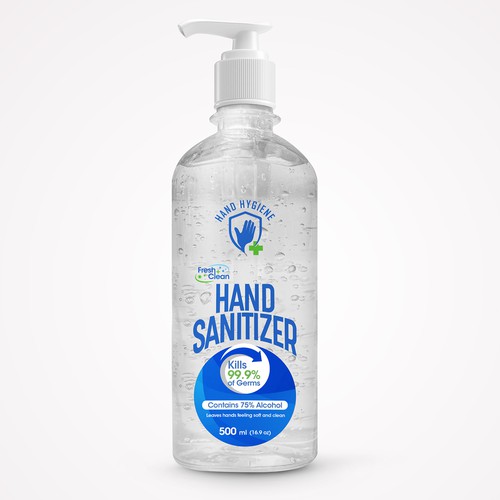 Hand Sanitizer Product Label / Logo Design Design by ted191 dexign