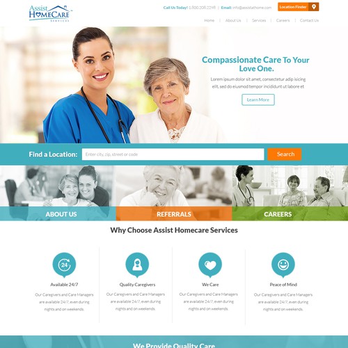 Home Care Website Design Needed