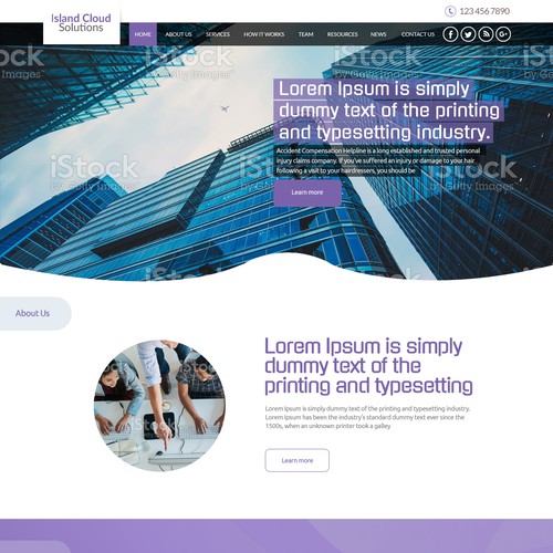 Web page design contest entry by Dreams Designer