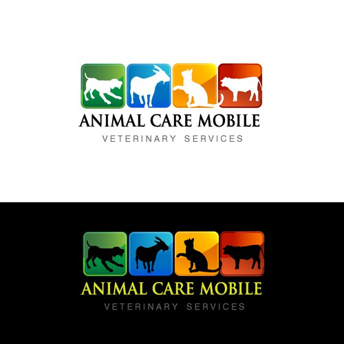 Mobile Veterinary Service Logo (variety of species) Design by pavkegalaksija