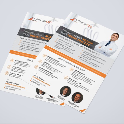 PracticeCFO Transitions Flyer Design by Dzine Solution