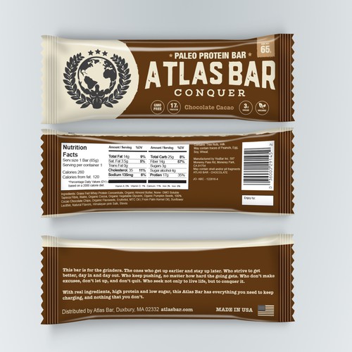 Protein Bar Needs Powerful New Packaging Design by dannymerrion