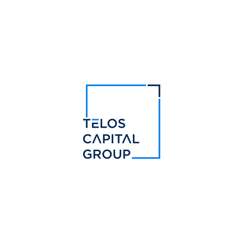 Professional, modern style logo with either "Telos" or "Telos Capital Group" written next to it roughly the same size Design by aflahul