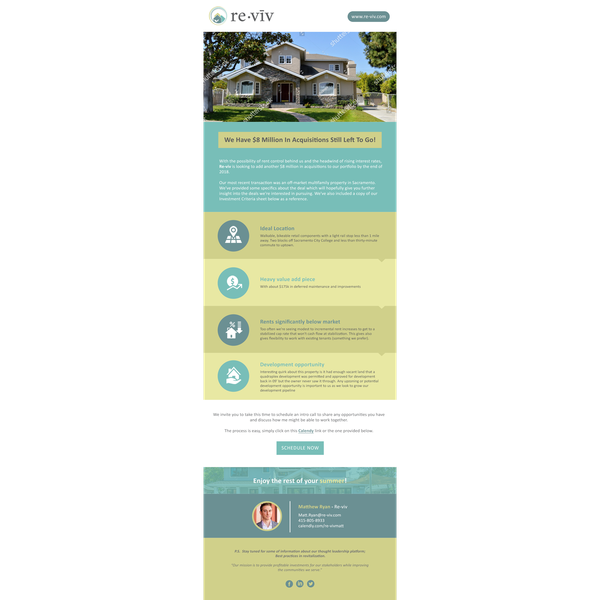 Reviv Email Template Design