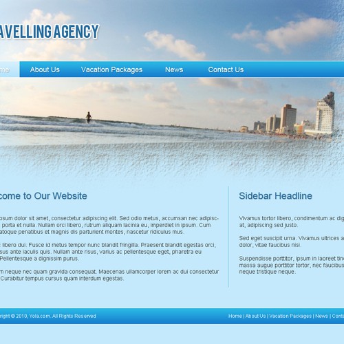 1-3 Page Website Template Design von xara