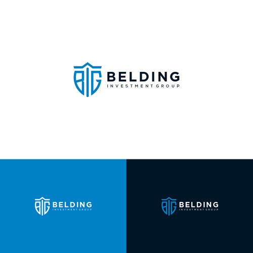 Simple logo w/ shield and letters "BIG" for insurance group Design by Velice