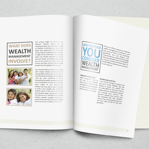 Brochure Redesign from Template for Financial Firm Design by PiezaAngular