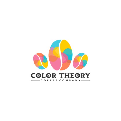 colorful logo  for a coffee company that uses colors to differentiate different coffees Design by Dendir