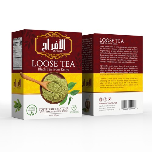 Tea Package Design Design by syakuro