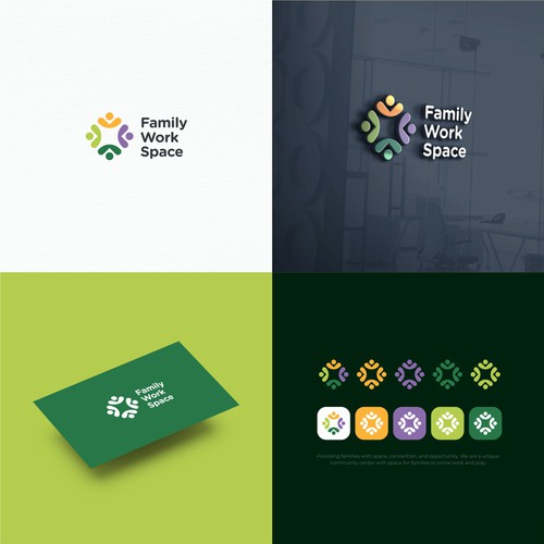 Unique family friendly co-working space needs logo Design by hakamid_art