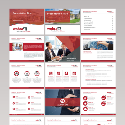 Plantilla de Powerpoint propuesta en el concurso por Umair Baloch