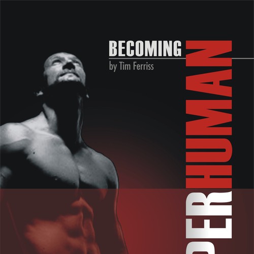 "Becoming Superhuman" Book Cover Design by dazecreative