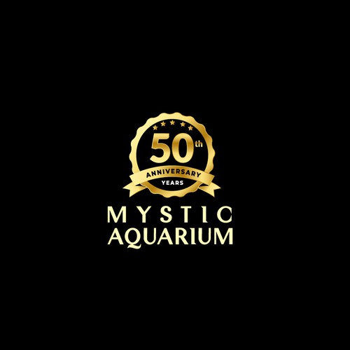 Mystic Aquarium Needs Special logo for 50th Year Anniversary Design by Logo Buzz7