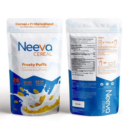 SIMPLE Yet FUN Pouch Design for On-The-Go CEREAL Design von CUPEDIUM