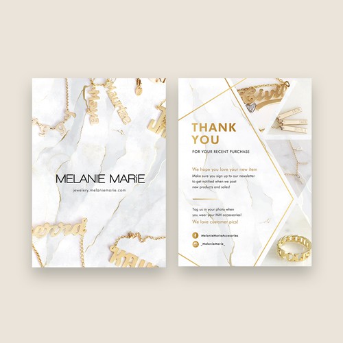 Design an Aesthetically Pleasing Jewelry Flyer/ Insert! Design by @rysmrn