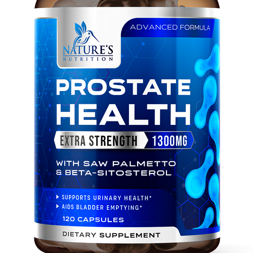 Nature's Nutrition needs a Men's Prostate Health product label Design by ZAKIGRAPH ®