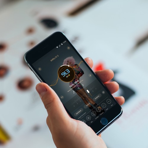 Re-Imagine Broadcast Radio - Android app re-design. Design by Blackandshadow