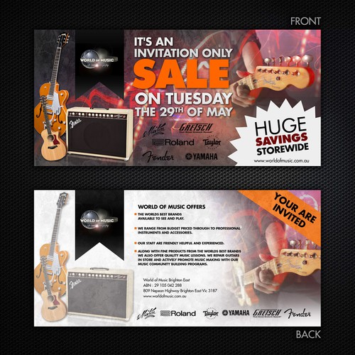 Create the next postcard or flyer for World of Music Design by LireyBlanco