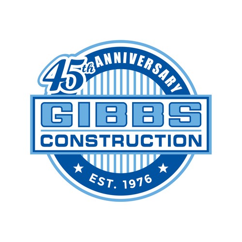 Modern & Creative Logo for our Construction Company 45th Anniversary Design by Grapìkal