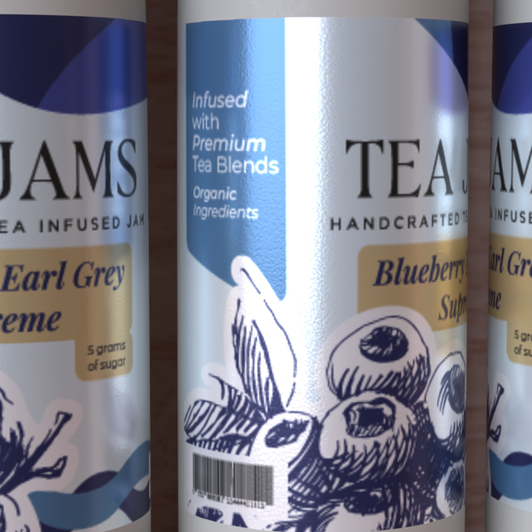 Etiqueta lujosa para marca de mermelada