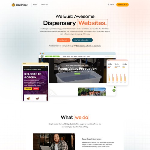 LeafBridge Homepage Re-Design Contest! Design by Smashing Boys