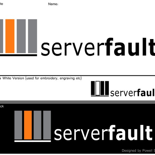 logo for serverfault.com Design por Powell Studios