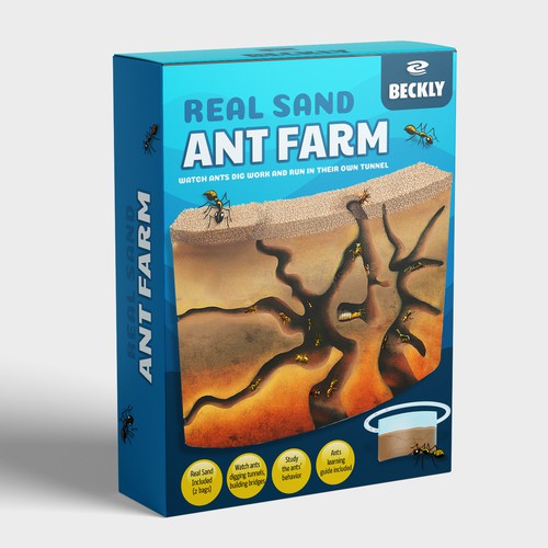 Eye Catching Ant Farm Box Design Design by Radmilica