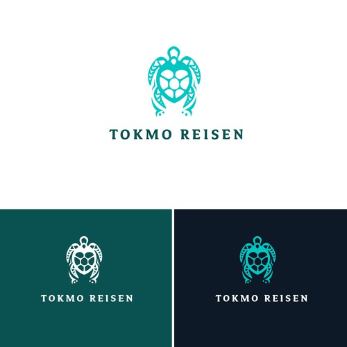 sea turtle illustration/logo for sustainable travel ageny Design by m å x