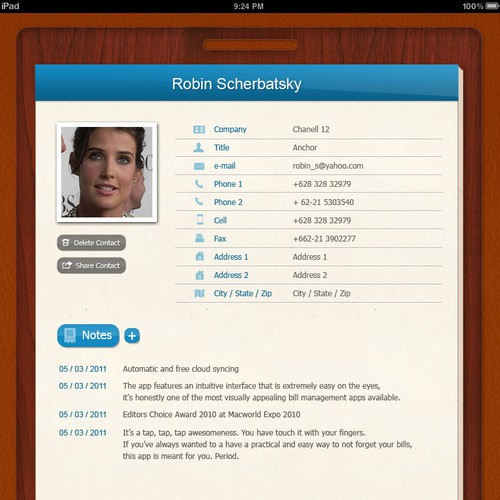 Innovative iPad app interface needed! the NEXT thing Design by molen ク