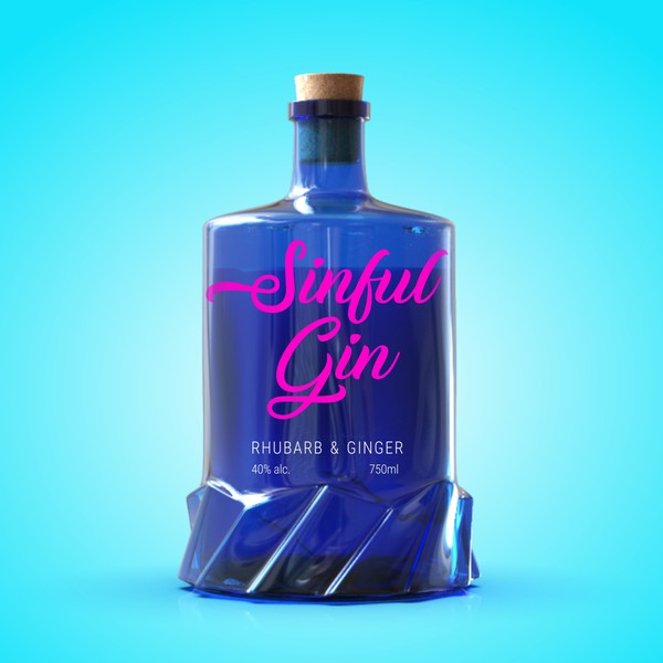 Gin bottle design