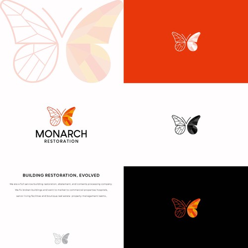 Design a modern clean logo package for a restoration company Design by Danny A
