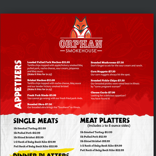 Bright colorful menu to catch the attention of EVERYONE! Design von Smarika Ahuja ❤