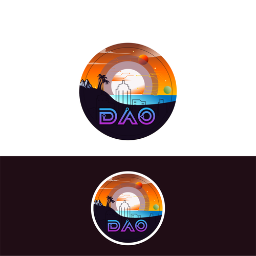 Logo — island DAO — let's buy an island — Ethereum blockchain Design by journeydsgn