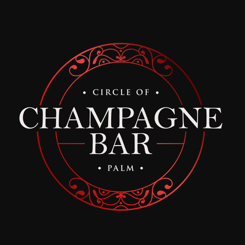 Luxury and modern Champagne Bar logo Design by Jacob Gomes