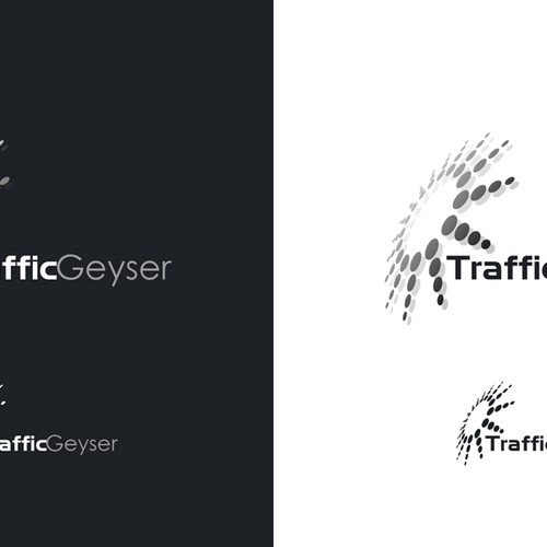 Design di T-R-A-F-F-I-C   g-e-y-s-e-r  Logo di solfree