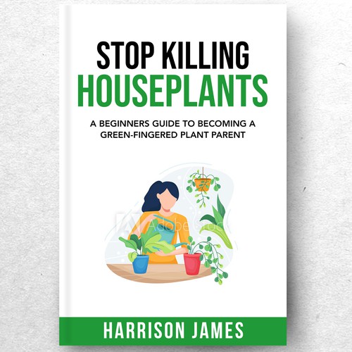 Design a plant parenting book cover Design by ryanurz