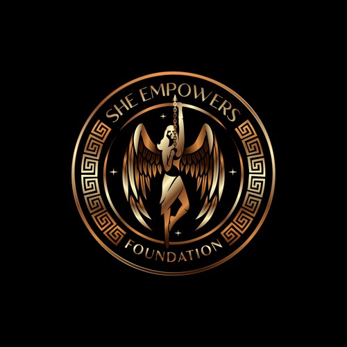 SHEempowers - luxurious design of a woman preferrably in some kind of a circle to appeal to women professionals Design by eMbo