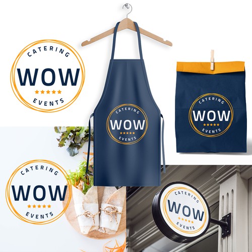 A logo that pops for a food group and catering company Design by La Maison Des Lena