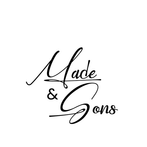 Luxury Meets Ease: Logo & Card Design for Made & Sons Design by D A™