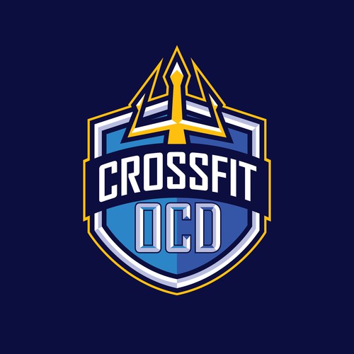 Logo pour une salle de CrossFit (France), thématique : trident, mer, odyssée, poseidon … Design by Daniel_Farits