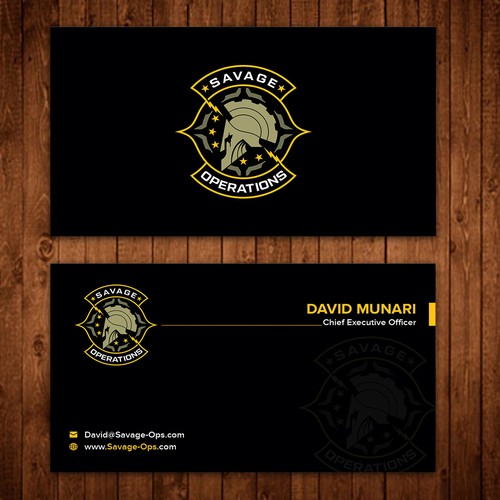 Business Card & Letterhead for Armed Security Agency Design by ™SF_Design™