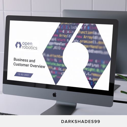 Open Robotics PowerPoint Design by DARKSHADES99