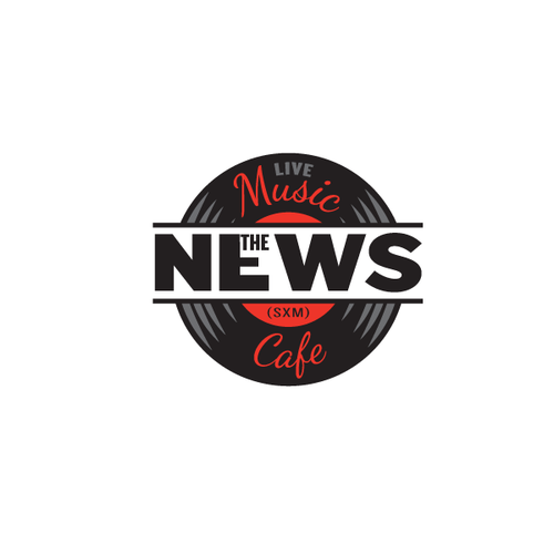 the news music cafe sxm, REVAMP the old logo add live (as in live music). keep it simple . -ontwerp door BeaneDesign