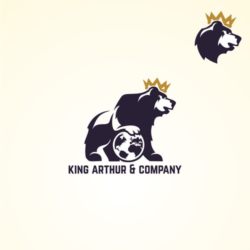 Need an iconic bear logo for King Arthur & Company. Design by Zamzami
