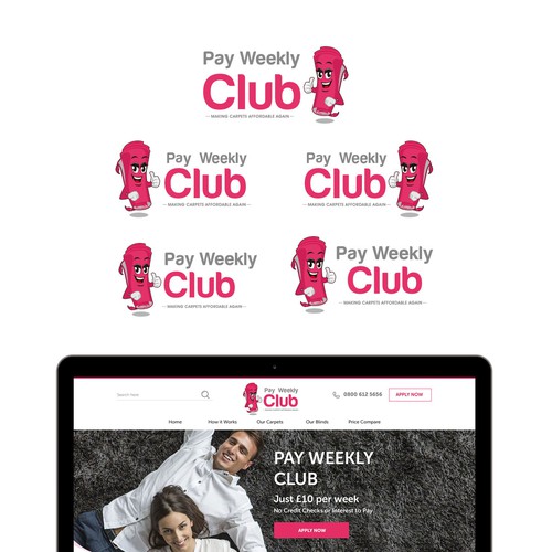 National pay weekly furniture blinds and carpet company need a bold